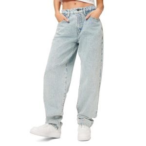 COPY - Good American Good 90s High Waist Loose Fit Nonstretch Jeans (Blue 725) …